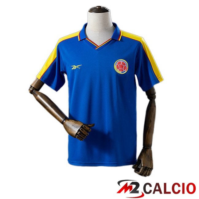 Maglie Calcio Personalizzate,Tute Calcio Squadre,Maglia Nazionale Italiana Calcio | Maglie Calcio Colombia Retro Seconda Blu 1998