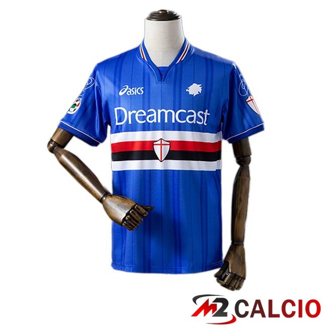 Maglie Calcio Personalizzate,Tute Calcio Squadre,Maglia Nazionale Italiana Calcio | Maglie Calcio UC Sampdoria Retro Prima Blu 2000-2001