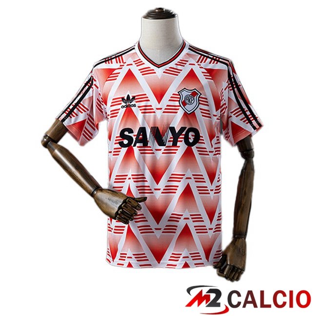 Maglie Calcio Personalizzate,Tute Calcio Squadre,Maglia Nazionale Italiana Calcio | Maglie Calcio River Plate Retro Seconda Arancia Bianco 1992-1993