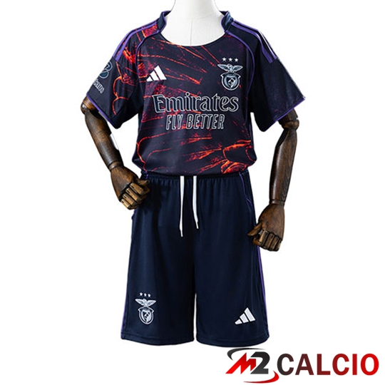Maglie Calcio Personalizzate,Tute Calcio Squadre,Maglia Nazionale Italiana Calcio | Maglie Calcio Benfica Bambino Fourth 2025/2026