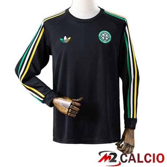 Maglie Calcio Personalizzate,Tute Calcio Squadre,Maglia Nazionale Italiana Calcio | Maglie Calcio Celtic FC Manica Lunga Special Edition Nero 2026/2027