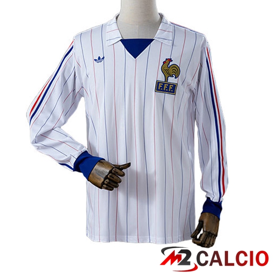 Maglie Calcio Francia Retro Seconda Manica Lunga 1980/1982