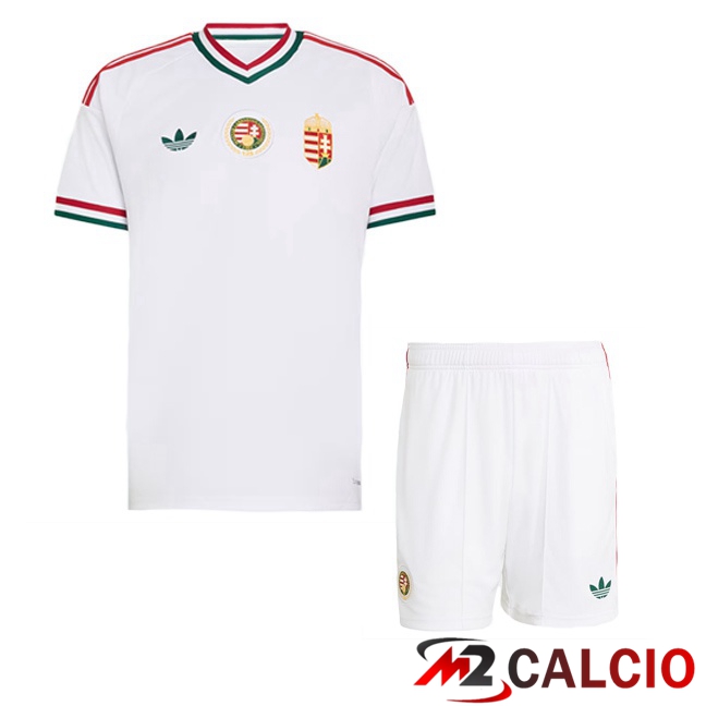 Maglie Calcio Personalizzate,Tute Calcio Squadre,Maglia Nazionale Italiana Calcio | Maglie Calcio Ungheria Bambino Seconda Bianco 2026/2027