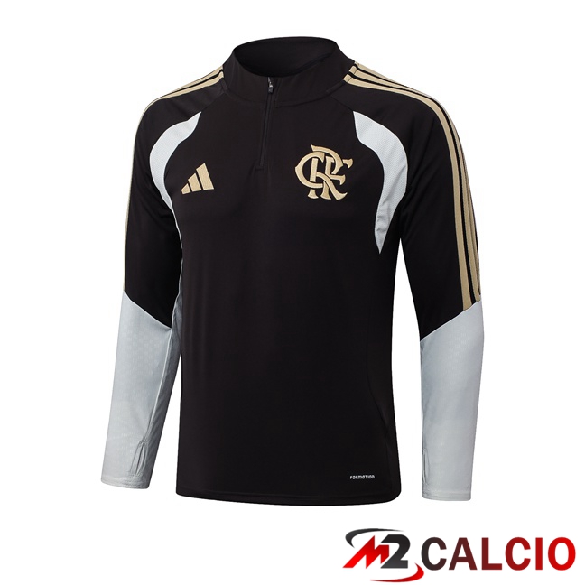 Maglie Calcio Personalizzate,Tute Calcio Squadre,Maglia Nazionale Italiana Calcio | Felpa Allenamento Flamengo Nero 2026/2027
