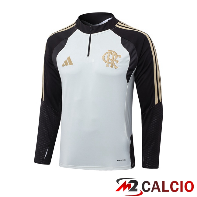 Maglie Calcio Personalizzate,Tute Calcio Squadre,Maglia Nazionale Italiana Calcio | Felpa Allenamento Flamengo Bianco 2026/2027