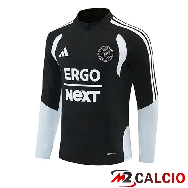 Maglie Calcio Personalizzate,Tute Calcio Squadre,Maglia Nazionale Italiana Calcio | Felpa Allenamento Inter Miami CF Nero 2026/2027