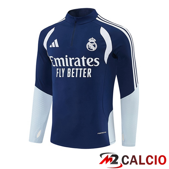 Maglie Calcio Personalizzate,Tute Calcio Squadre,Maglia Nazionale Italiana Calcio | Felpa Allenamento Real Madrid Blu Reale 2026/2027