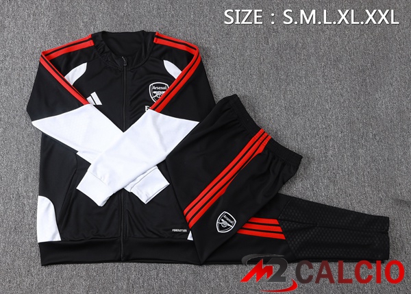 Insieme Tuta Calcio - Giacca Arsenal Nero 2026/2027