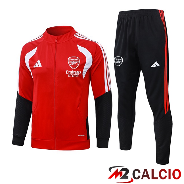 Maglie Calcio Personalizzate,Tute Calcio Squadre,Maglia Nazionale Italiana Calcio | Insieme Tuta Calcio - Giacca Arsenal Rosso 2026/2027