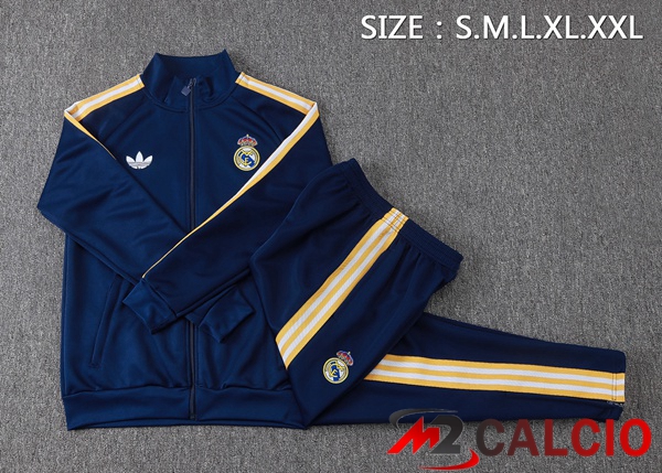 Insieme Tuta Calcio - Giacca Real Madrid Blu Reale 2026/2027