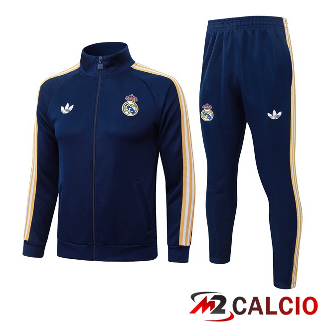 Insieme Tuta Calcio - Giacca Real Madrid Blu Reale 2026/2027