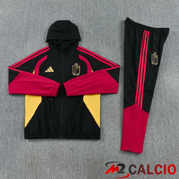 Tuta Calcio - Giacca A Vento Belgio Nero 2026/2027