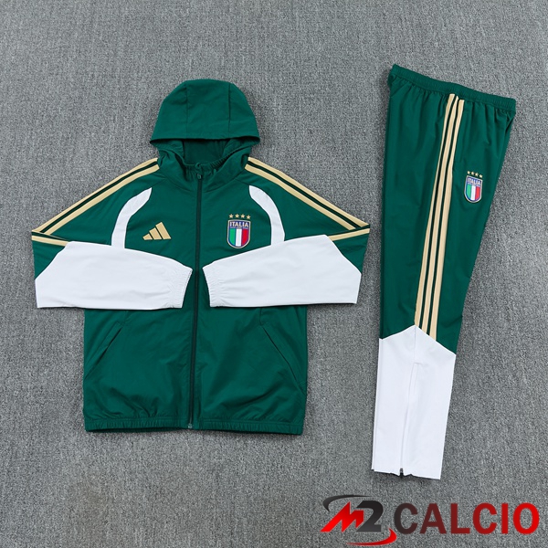 Tuta Calcio - Giacca A Vento Italia Verde 2026/2027
