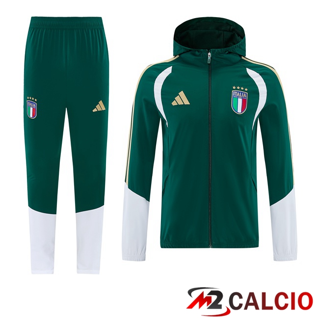 Maglie Calcio Personalizzate,Tute Calcio Squadre,Maglia Nazionale Italiana Calcio | Tuta Calcio - Giacca A Vento Italia Verde 2026/2027