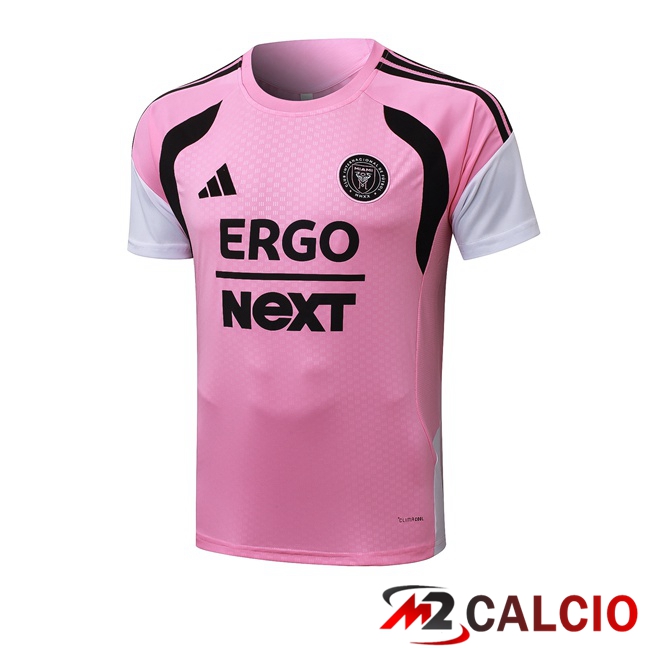 Maglie Calcio Personalizzate,Tute Calcio Squadre,Maglia Nazionale Italiana Calcio | T Shirt Allenamento Inter Miami CF Rosa 2026/2027