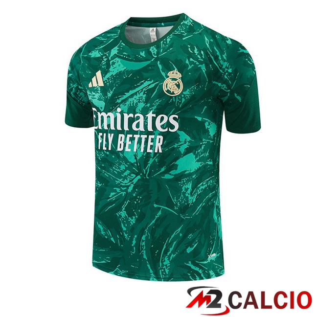 Maglie Calcio Personalizzate,Tute Calcio Squadre,Maglia Nazionale Italiana Calcio | T Shirt Allenamento Real Madrid Verde 2026/2027