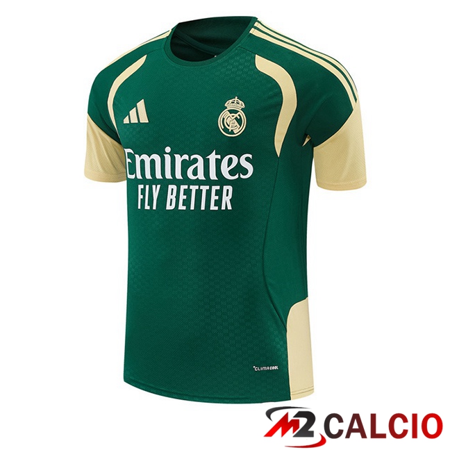 Maglie Calcio Personalizzate,Tute Calcio Squadre,Maglia Nazionale Italiana Calcio | T Shirt Allenamento Real Madrid Verde 2026/2027