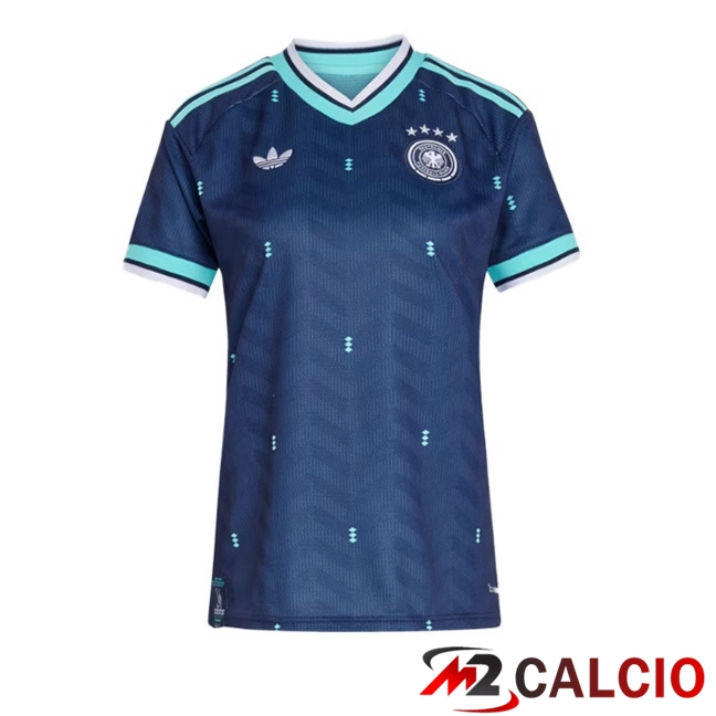 Maglie Calcio Personalizzate,Tute Calcio Squadre,Maglia Nazionale Italiana Calcio | Maglie Calcio Germania Donna Seconda Blu Reale 2026/2027