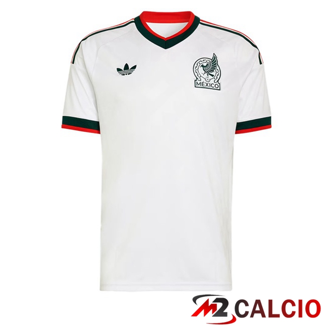 Maglie Calcio Personalizzate,Tute Calcio Squadre,Maglia Nazionale Italiana Calcio | Maglie Calcio Messico Seconda Bianco 2026/2027