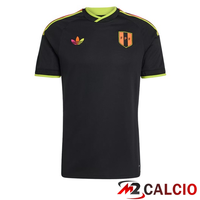 Maglie Calcio Personalizzate,Tute Calcio Squadre,Maglia Nazionale Italiana Calcio | Maglie Calcio Perù Seconda Nero 2026/2027