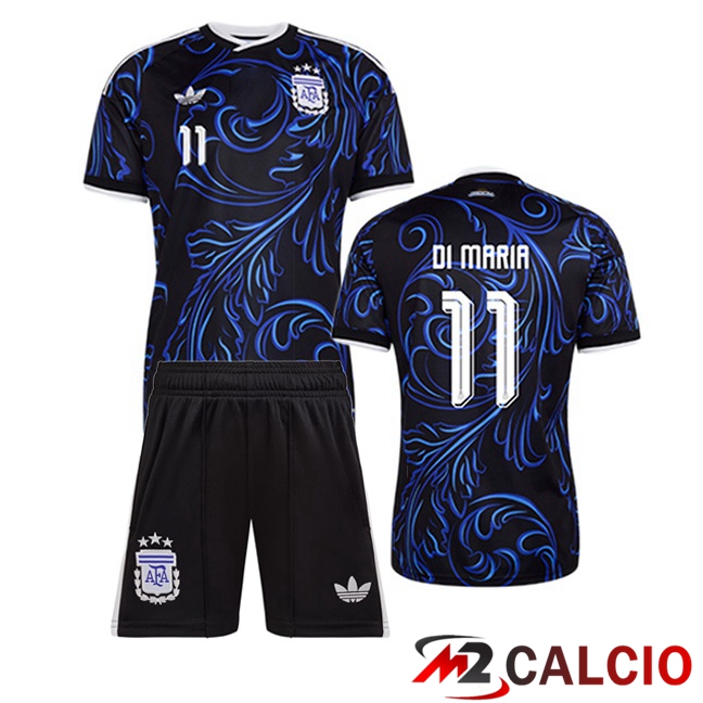 Maglie Calcio Personalizzate,Tute Calcio Squadre,Maglia Nazionale Italiana Calcio | Maglie Calcio Argentina (DI MARIA 11) Bambino Seconda Blu Reale 2026/2027