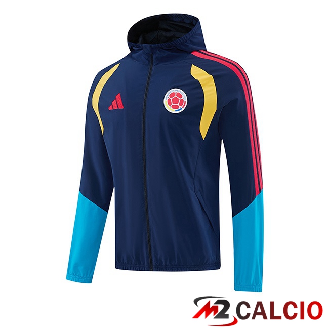 Maglie Calcio Personalizzate,Tute Calcio Squadre,Maglia Nazionale Italiana Calcio | Giacca A Vento Colombia Blu Reale 2026/2027