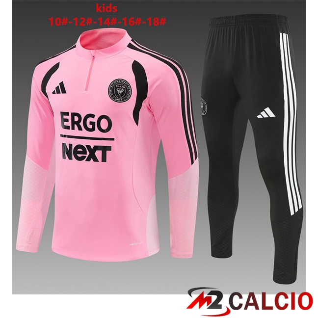 Maglie Calcio Personalizzate,Tute Calcio Squadre,Maglia Nazionale Italiana Calcio | Insieme Tuta Calcio Inter Miami CF Bambino Rosa 2026/2027