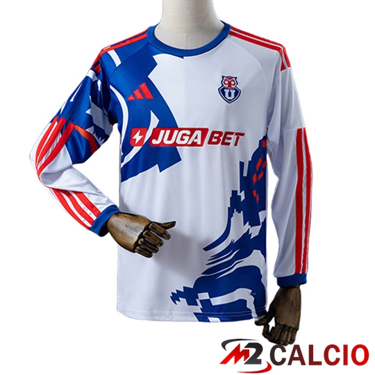 Maglie Calcio Personalizzate,Tute Calcio Squadre,Maglia Nazionale Italiana Calcio | Maglie Calcio Universidad de Chile Seconda Manica Lunga 2026/2027