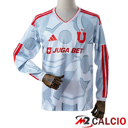 Maglie Calcio Personalizzate,Tute Calcio Squadre,Maglia Nazionale Italiana Calcio | Maglie Calcio Universidad de Chile Manica Lunga Special Edition Bianco 2026/2027