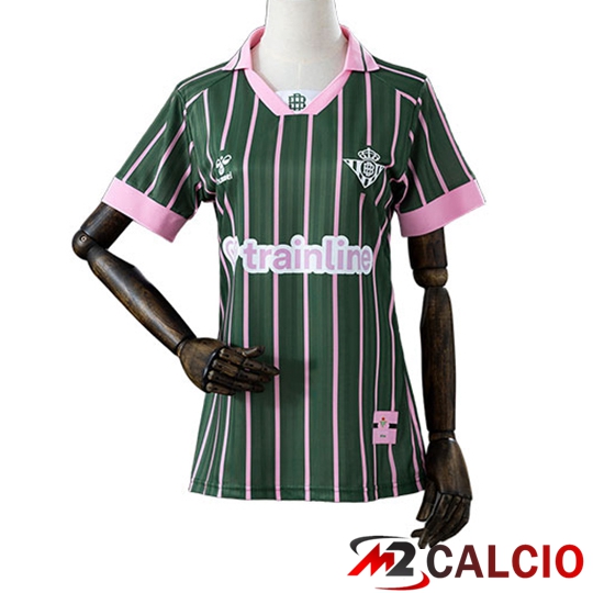 Maglie Calcio Personalizzate,Tute Calcio Squadre,Maglia Nazionale Italiana Calcio | Maglie Calcio Real Betis Donna Special Edition Verde 2026/2027