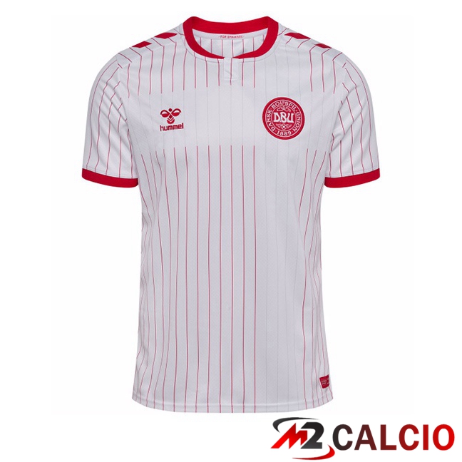 Maglie Calcio Personalizzate,Tute Calcio Squadre,Maglia Nazionale Italiana Calcio | Maglie Calcio Danimarca Seconda Bianco 2026/2027