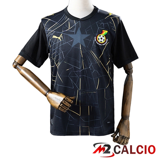 Maglie Calcio Personalizzate,Tute Calcio Squadre,Maglia Nazionale Italiana Calcio | Maglie Calcio Ghana Special Edition Nero 2026/2027