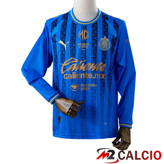 Maglie Calcio Personalizzate,Tute Calcio Squadre,Maglia Nazionale Italiana Calcio | Maglie Calcio CD Guadalajara Terza Manica Lunga 2025/2026