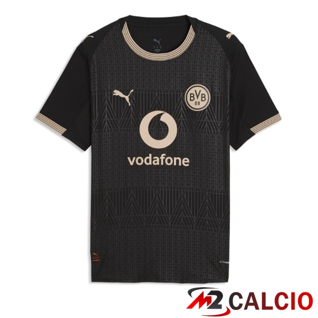 Maglie Calcio Personalizzate,Tute Calcio Squadre,Maglia Nazionale Italiana Calcio | Maglie Calcio Dortmund BVB Edizione Speciale Nero 2025/2026