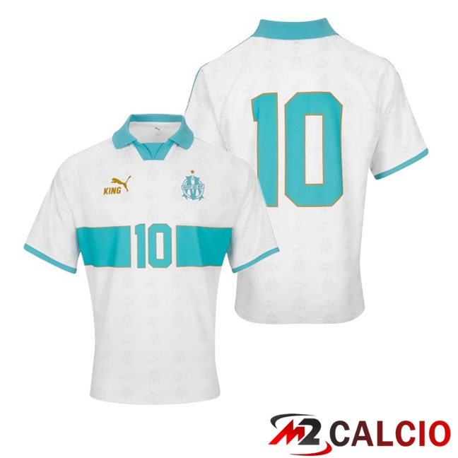 Maglie Calcio Personalizzate,Tute Calcio Squadre,Maglia Nazionale Italiana Calcio | Maglie Calcio Marsiglia OM Edizione Speciale Bianco 2025/2026
