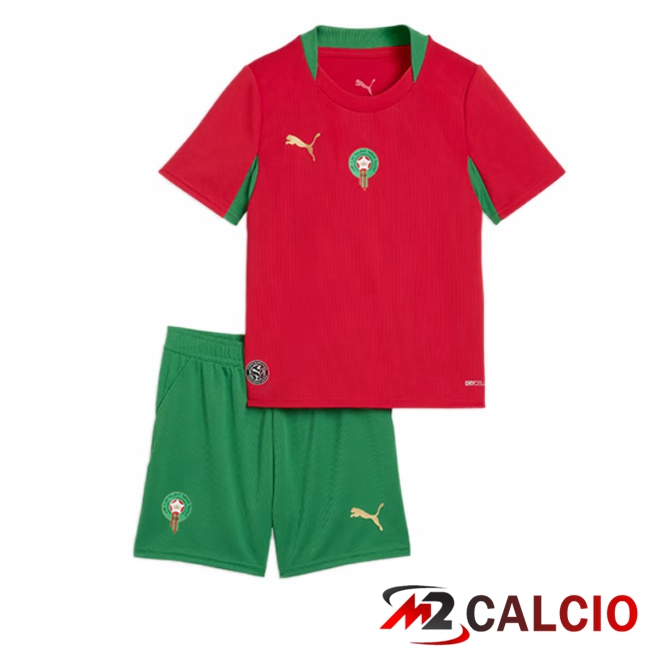 Maglie Calcio Personalizzate,Tute Calcio Squadre,Maglia Nazionale Italiana Calcio | Maglie Calcio Marocco Bambino Prima Rosso 2026/2027