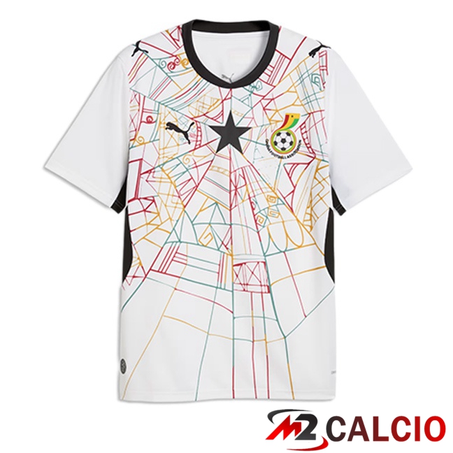 Maglie Calcio Personalizzate,Tute Calcio Squadre,Maglia Nazionale Italiana Calcio | Maglie Calcio Ghana Prima Bianco 2026/2027