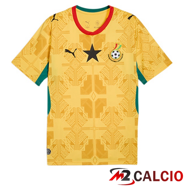 Maglie Calcio Personalizzate,Tute Calcio Squadre,Maglia Nazionale Italiana Calcio | Maglie Calcio Ghana Seconda Giallo 2026/2027