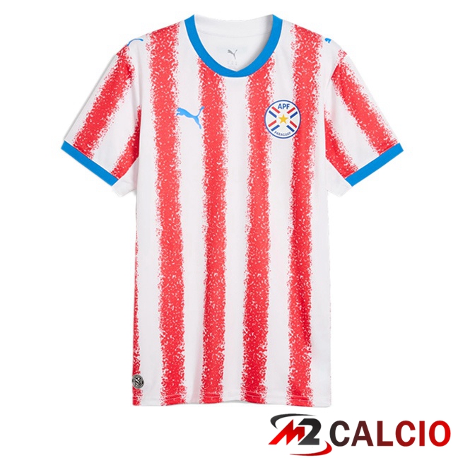 Maglie Calcio Personalizzate,Tute Calcio Squadre,Maglia Nazionale Italiana Calcio | Maglie Calcio Paraguay Prima Bianco Rosso 2026/2027