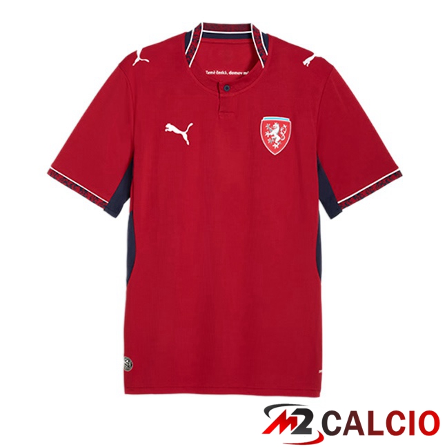 Maglie Calcio Personalizzate,Tute Calcio Squadre,Maglia Nazionale Italiana Calcio | Maglie Calcio Cechia Prima Rosso 2026/2027