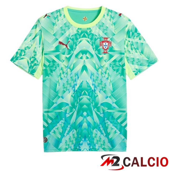 Maglie Calcio Personalizzate,Tute Calcio Squadre,Maglia Nazionale Italiana Calcio | Maglie Calcio Portogallo Portiere Verde 2026/2027