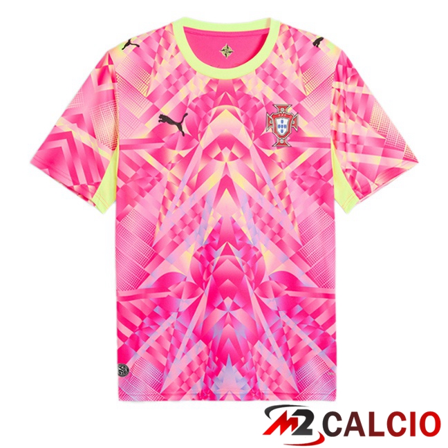 Maglie Calcio Personalizzate,Tute Calcio Squadre,Maglia Nazionale Italiana Calcio | Maglie Calcio Portogallo Portiere Rosa 2026/2027