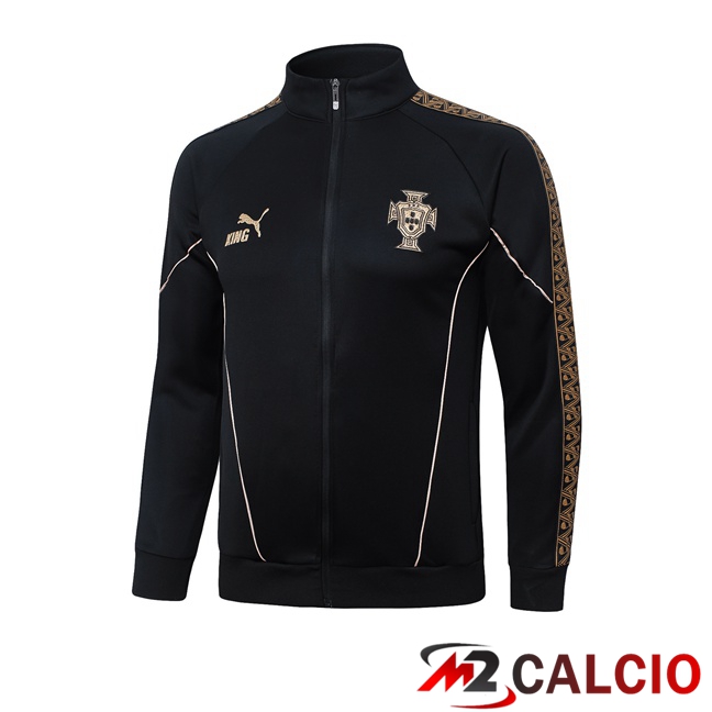 Maglie Calcio Personalizzate,Tute Calcio Squadre,Maglia Nazionale Italiana Calcio | Giacca Calcio Portogallo Nero 2026/2027