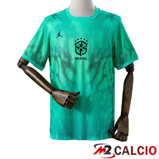 Maglie Calcio Personalizzate,Tute Calcio Squadre,Maglia Nazionale Italiana Calcio | Maglie Calcio Brasile Portiere Verde Coppa Del Mondo 2026