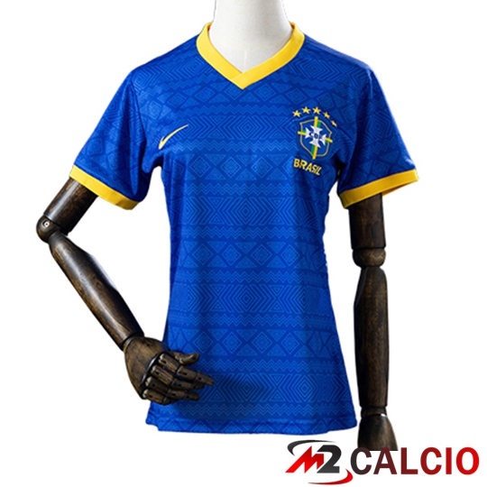 Maglie Calcio Personalizzate,Tute Calcio Squadre,Maglia Nazionale Italiana Calcio | Maglie Calcio Brasile Donna Special Edition Blu 2026/2027