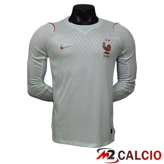 Maglie Calcio Personalizzate,Tute Calcio Squadre,Maglia Nazionale Italiana Calcio | Maglie Calcio Francia Seconda Manica Lunga 2026/2027