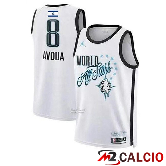 Maglie Calcio Personalizzate,Tute Calcio Squadre,Maglia Nazionale Italiana Calcio | Maglia American All-Star (AVDIJA #8) Bianco/Nero 2026 2027