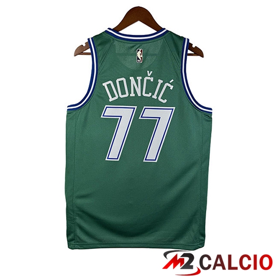 Maglia Dallas Mavericks (DONCIC #77) Verde 2026 2027