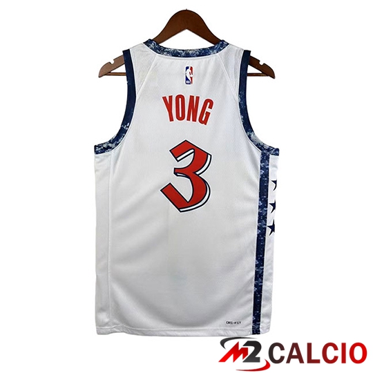 Maglia Washington Wizards (YONG #3) Bianco/Blu 2026 2027