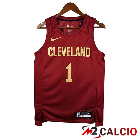 Maglie Calcio Personalizzate,Tute Calcio Squadre,Maglia Nazionale Italiana Calcio | Maglia Cleveland Cavaliers (HARDEN #1) Rosso/Giallo 2026 2027